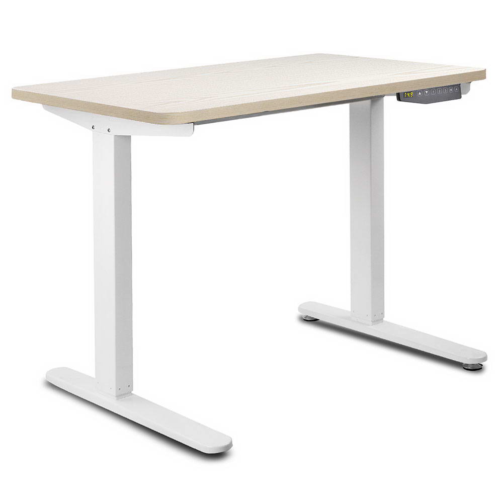 100CM Motorised Height Adjustable Sit Stand Desk (White Oak)