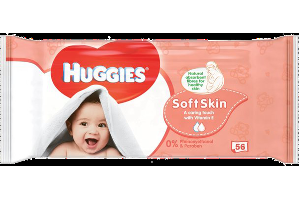 10 x Huggies Wipes Soft Skin 56s