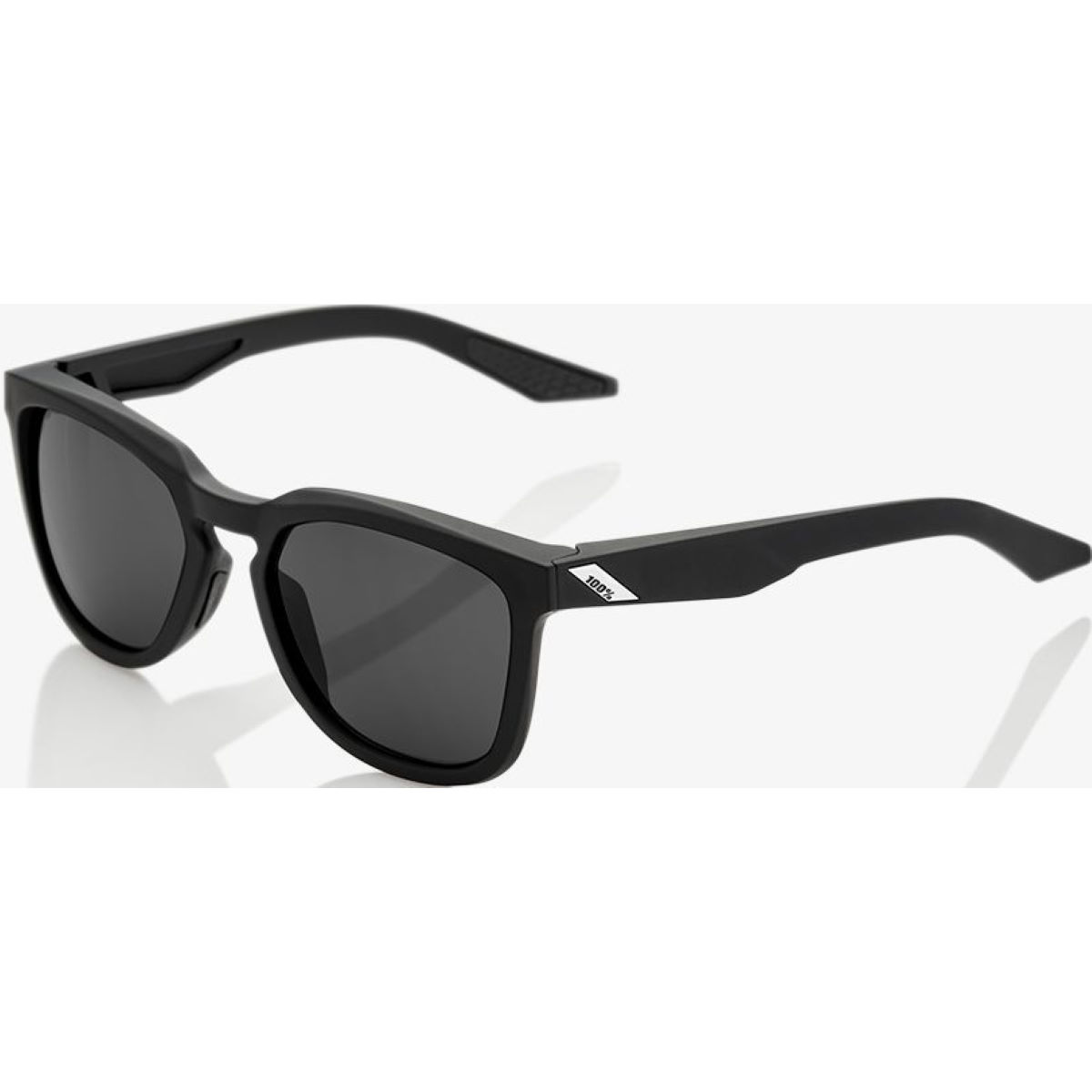 100% Hudson - Smoke Lens - One Size Soft Tact Black