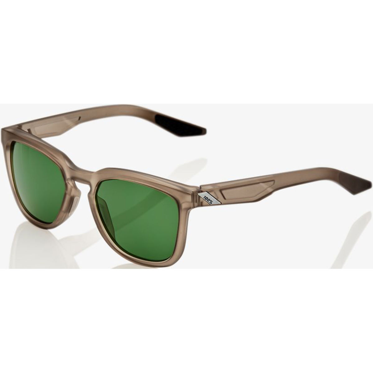 100% Hudson - Grey Green Lens - One Size Matte Translucent Cr