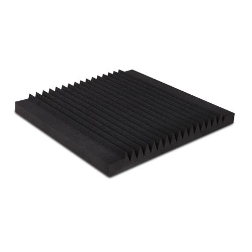 10 x Black Wedge Studio Acoustic Foam Panel 50x 50x 5cm