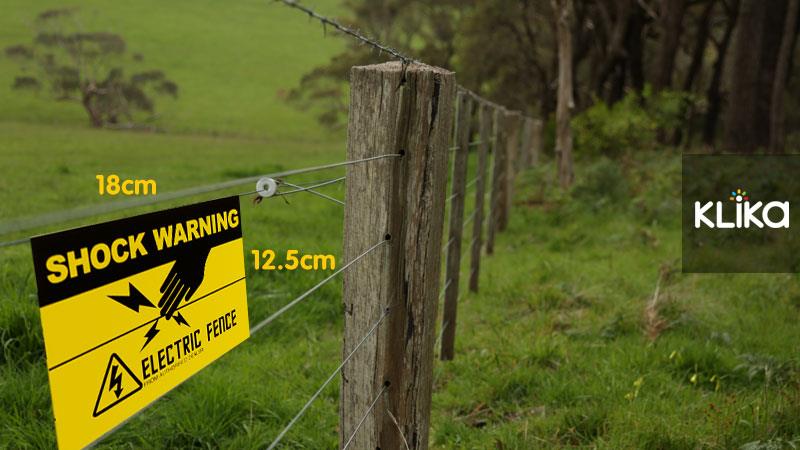 10 Electric fence warning signs