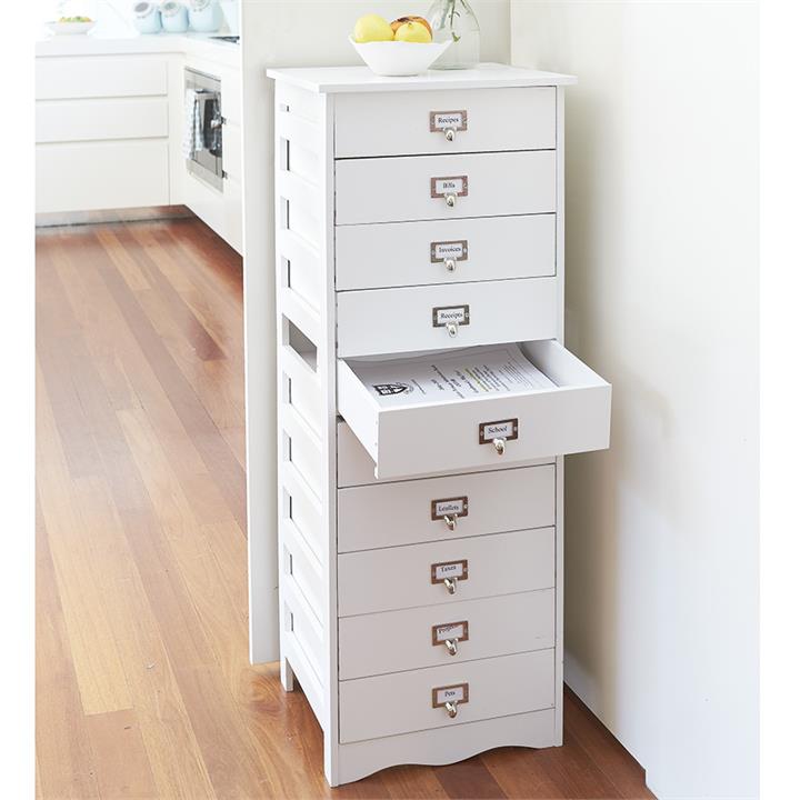 10-Drawer Organizer Cabinet