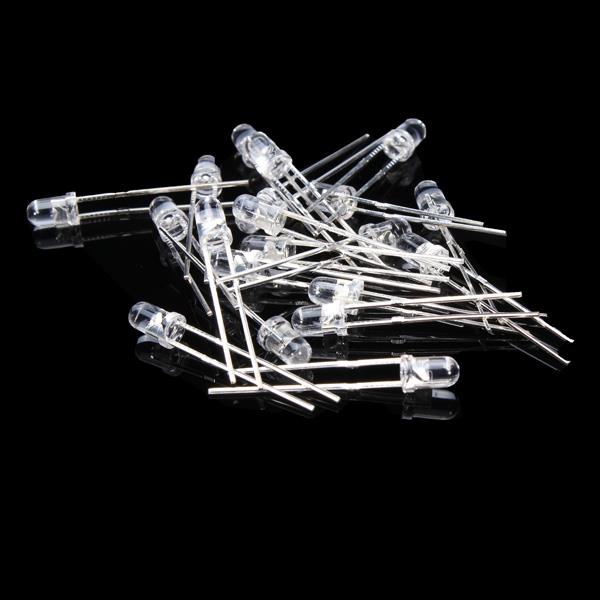 1000Pcs 5 Colors 3mm F3 Ultra Bright Round LED Diode Kit