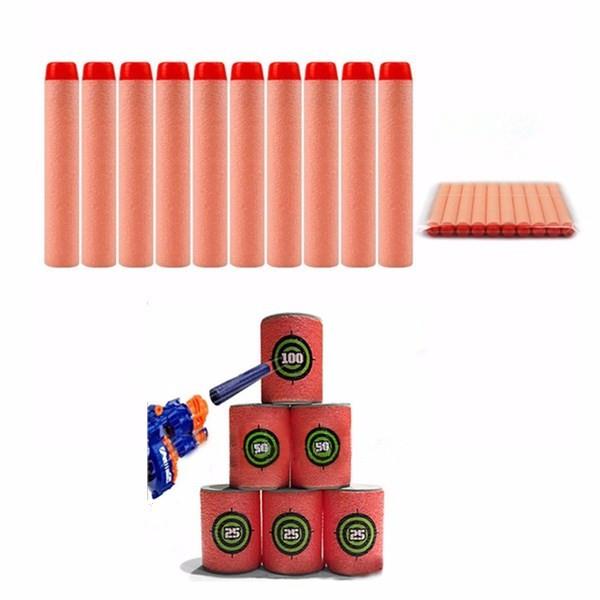 100PCS Refill Orange Bullets Dart For Nerf N-strike Elite Rampage Retaliator Series Blasters