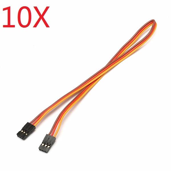 10X 22AWG 60core 30cm Male to Male JR Plug Servo Extension Wire Parallel Cable