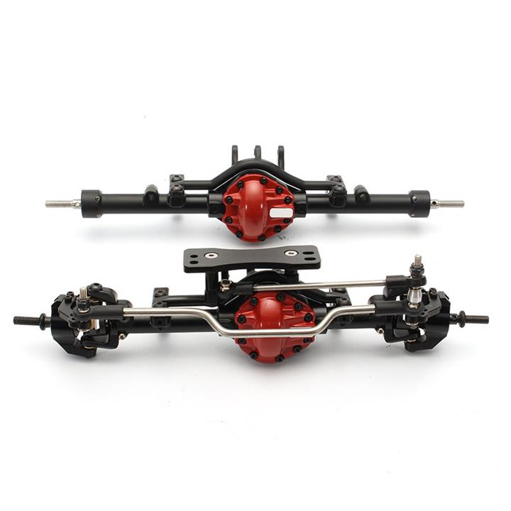 1/10 Complete Alloy Front+Rear Axle For 1:10 Rc Rock Crawler D90 Scx10 RC4WD ARB