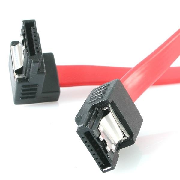 12in Latching Sata To Right Angle Sata Serial Ata Cable