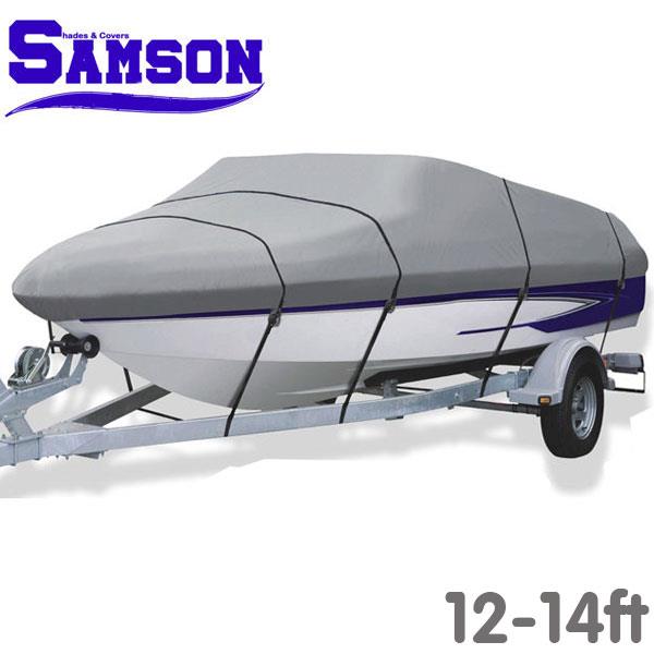 12-14ft Samson Heavy Duty Trailerable Boat Cover - Grey