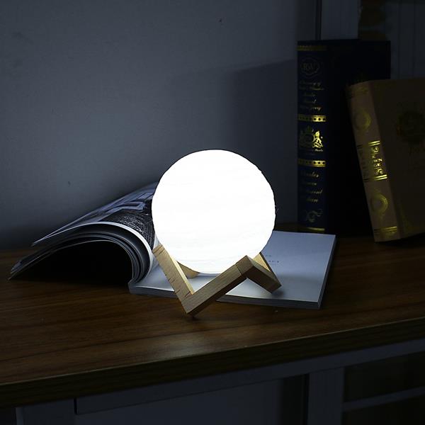 13cm 3D Jupiter Lamp USB Rechargeable Touch Sensor Color Changing LED Night Light Gift  DC5V