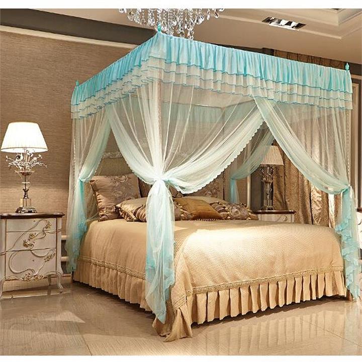 1.5x2m Three-door Style Square Anti Mosquito Net Bedding Curtain 4 Color Choices