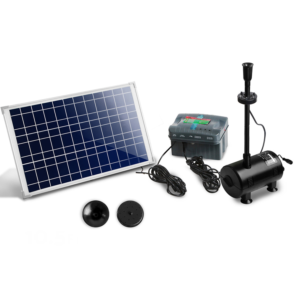 1600L/H Submersible Fountain Pump with Solar Panel