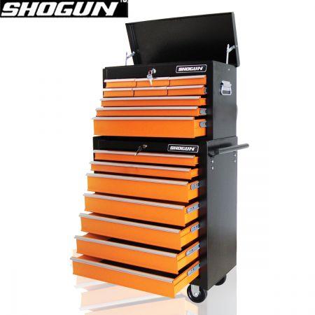 16 Drawer Tool Box Trolley - Orange