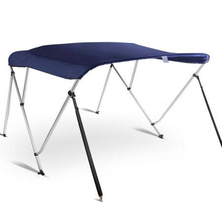 1.65M 3-bow Bimini Top with Foldable Design - Navy