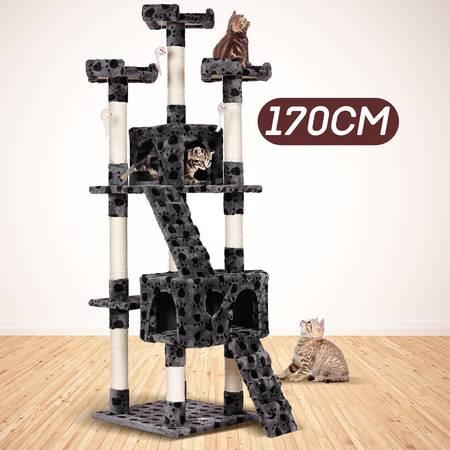 170cm Cat Tree Gym House and Scratcher Pole with Toy