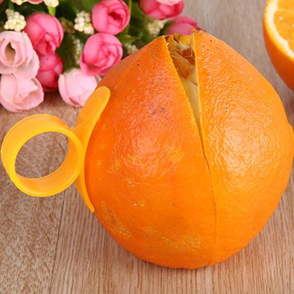 2 Pieces Orange Opener Peeler Cutter Plastic Lemon Fruit Skin Remover Slicer Parer Kitchen Tools