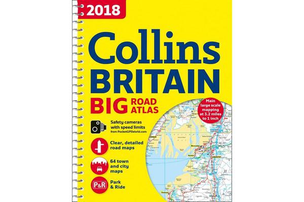 2018 Collins Big Road Atlas Britain