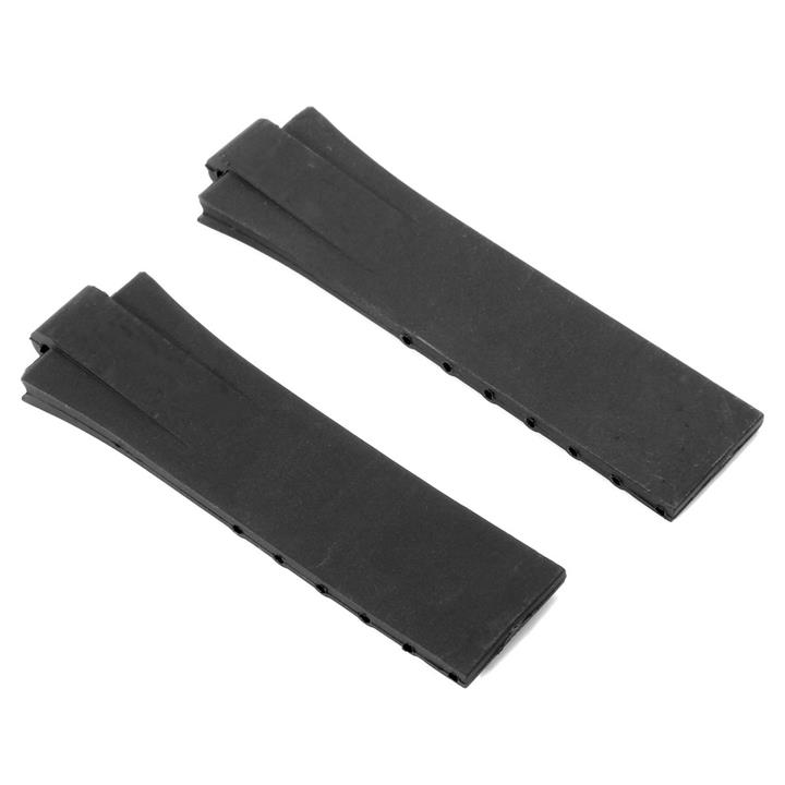 24MM Replacement Black Rubber Wrist Watch Band Strap for ORIS Diver TT1 Watch