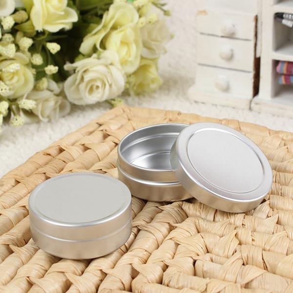 2pcs Empty Cosmetic Pot Jar Tin Aluminium Container Storage 10ml+20ml