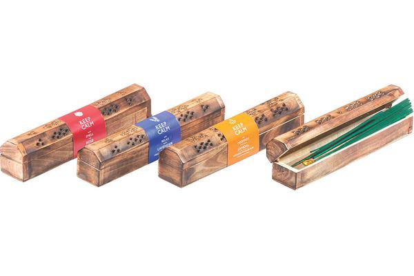 3 x Keep Calm Incense Box with 10 Sticks Assorted