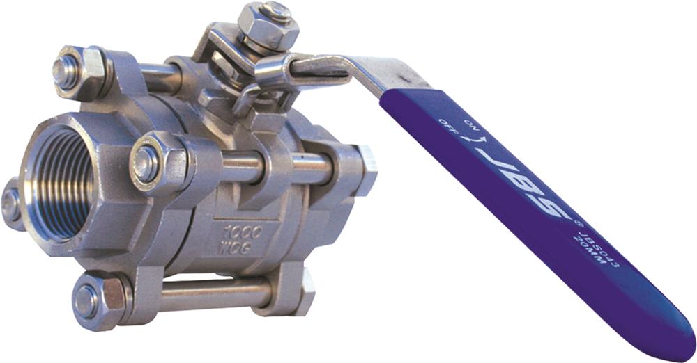 3-Piece Ball Valves - Stainless Steel Grade 316 - 50mm - JBS