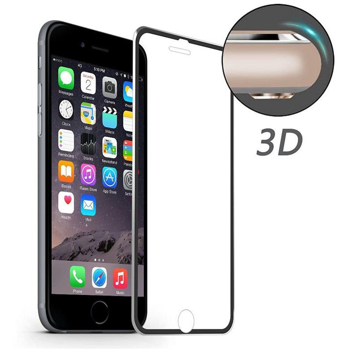 3D Aluminum Alloy Edge 9H Tempered Glass Screen Protector for iPhone 7 4.7 Inch