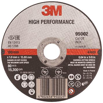 3M - XA009104424 - Flat Cut Out Wheel - Stainless Steel 125 x 1.6 x 22mm