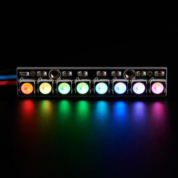 3Pcs NeoPixel Straight Board 8x 5050 RGBW Cool White LED 6000K With Integrated Drivers Module