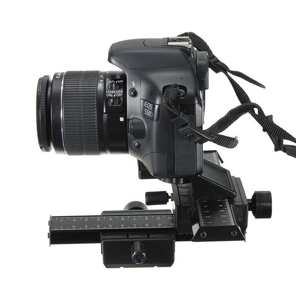 4-way Macro Shot Focusing Focus Rail Slider 1/4 Screw For DSLR