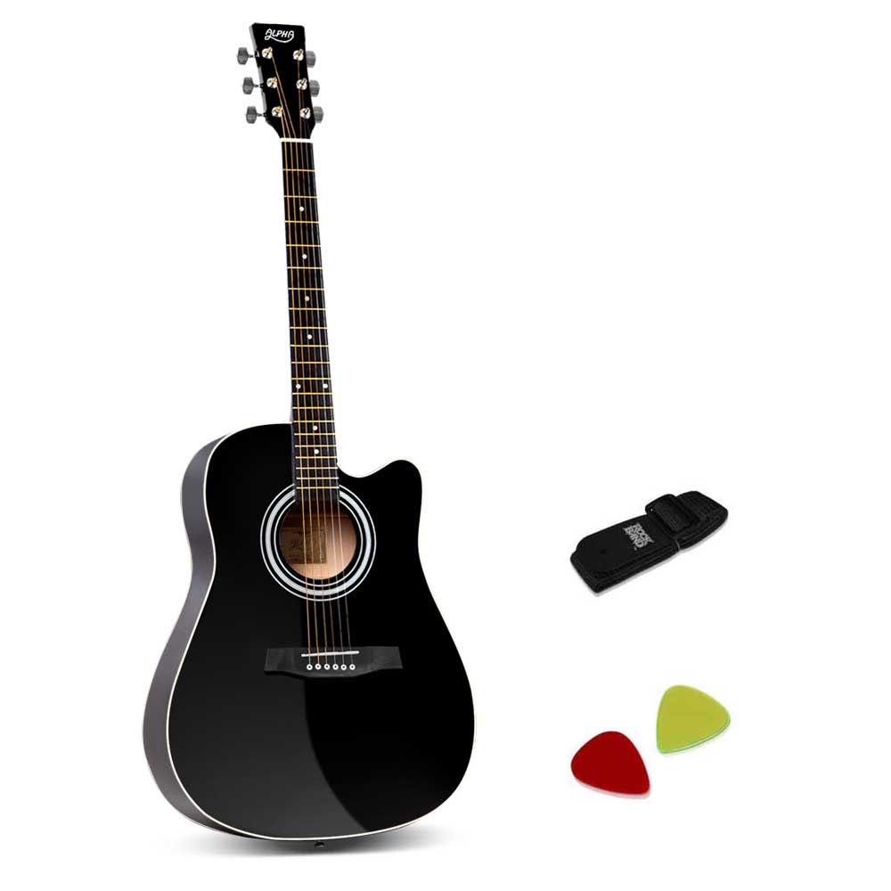 41 SteelStringed Acoustic Guitar (Black)