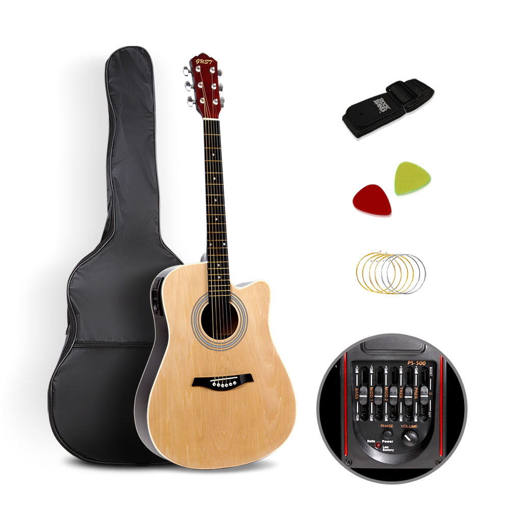 41 5 Band EQ Electric Acoustic Guitar Full Size (Natural)