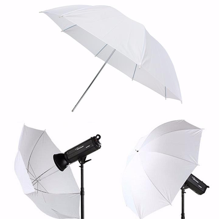 43 inch Photography Video Studio Diffuser Translucent Flash Soft Umbrella White Reflector