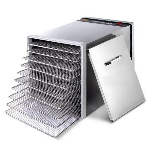 5 Star Chef 10 Trays Stainless Steel Food Dehydrator Commercial Quality Fruit Jerky Dryer 