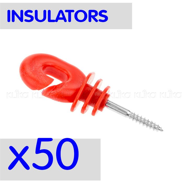 50x Electric Fence Polywire Insulators