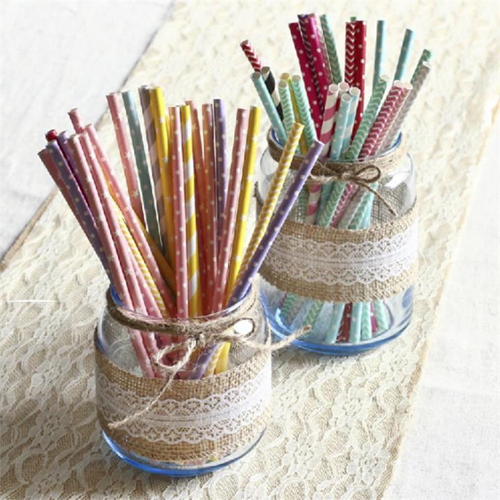 5*200CM Jute Hessian Burlap Natural DIY Craft Floristry Ribbon Rustic Wedding Party Decoration