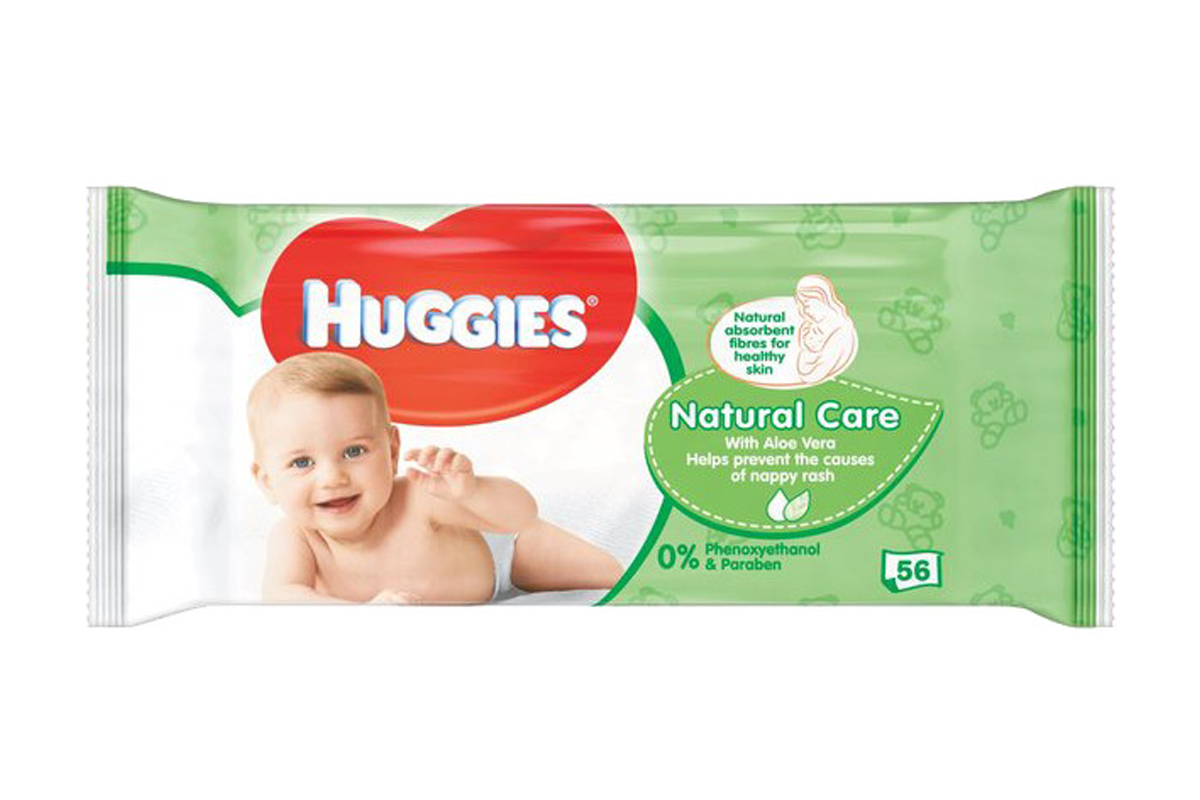 560 Huggies Natural Care Baby Wipes (10 x 56 Pack)