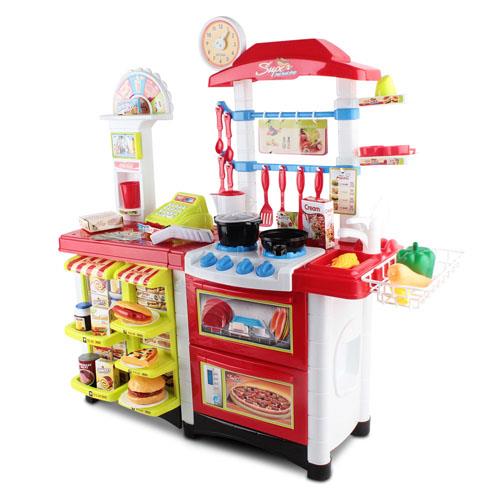 59pcs Kitchen Supermarket Play Set Chef Role Play Toddler Children