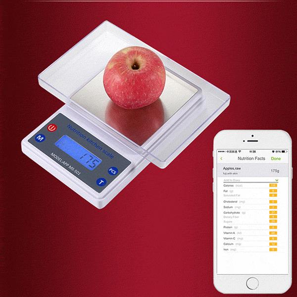 5Kg/1g Smart Digital Kitchen Scale APP Bluetooth Nutritional Food Scale For IOS / Android