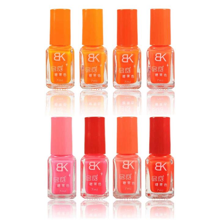 7ml BK Fluorescence Color Non Toxic Nail Polish Enamel