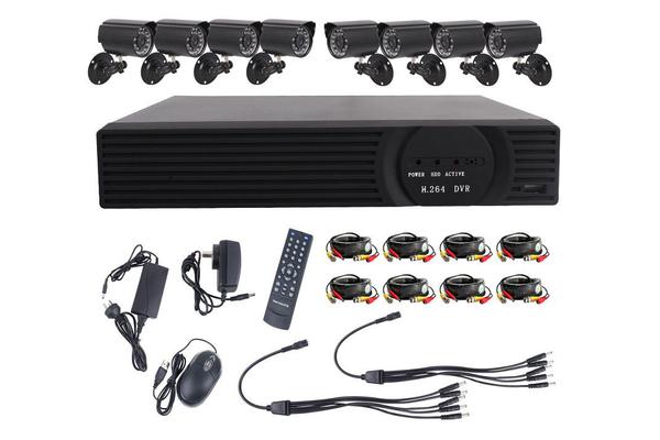 8 Channel 8 Camera Hd Dvr Home Security System With 1tb Hdd Installed