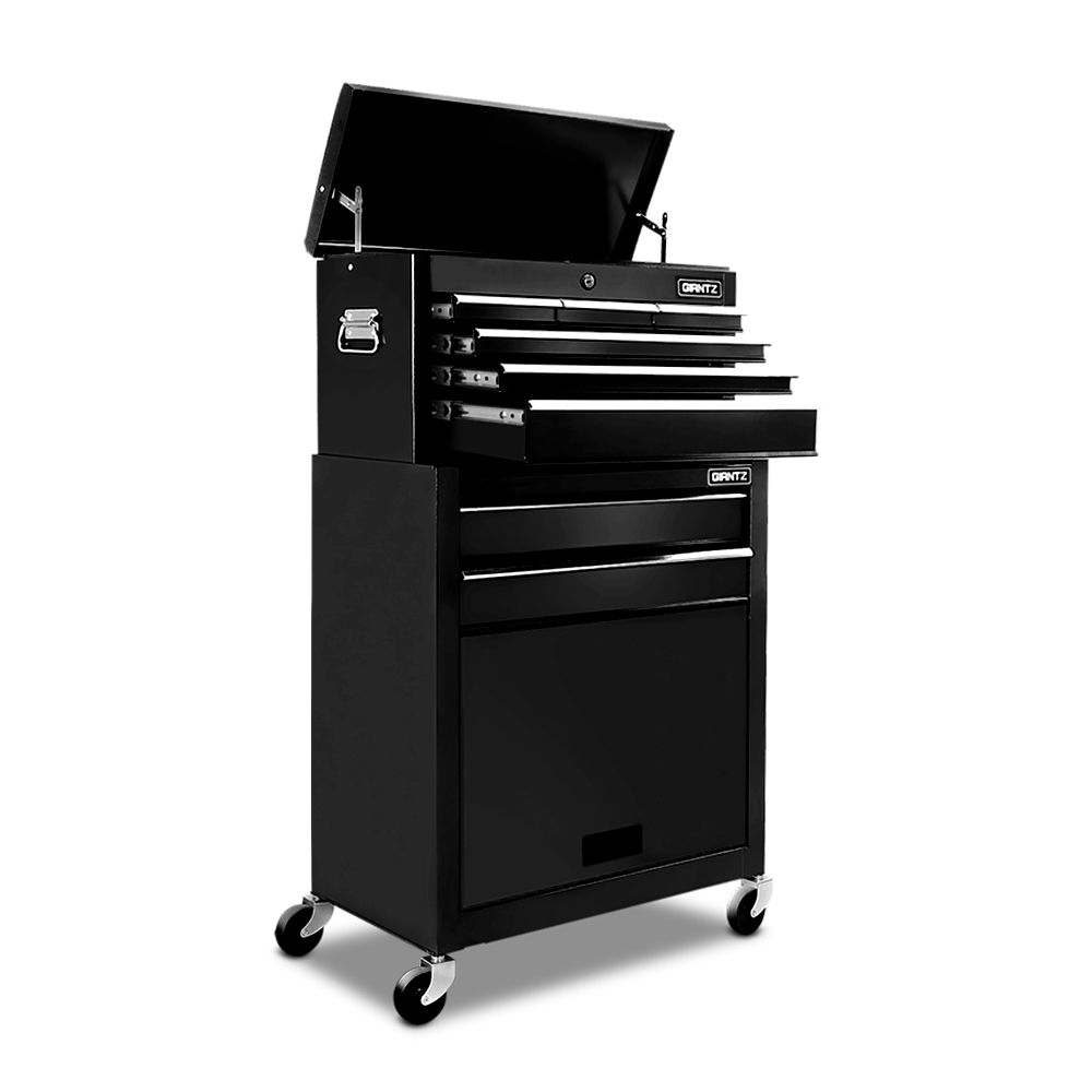 8-Drawer Tool Trolley (Black)