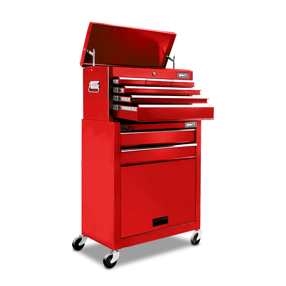 8-Drawer Tool Trolley (Red)