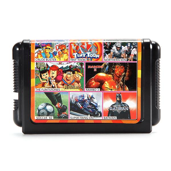 8 in 1 16 Bit Game Cartridges Classic TV Game for SEGA MD2 Game Console Black KE804 Card