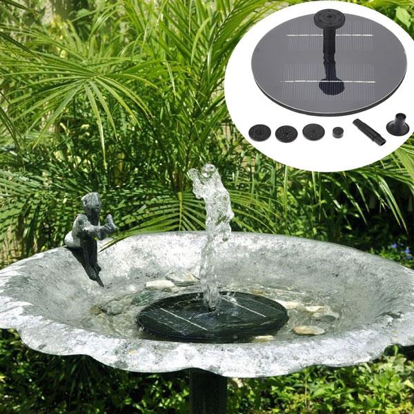 8V 1.4W Mini Solar Panel Brushless Water Pump Garden Floating Fountain Pool Plants Watering Kit