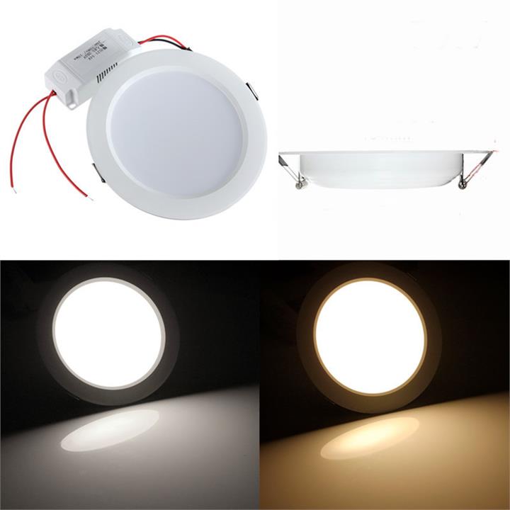 9W Round LED Recessed Ceiling Panel Down Light With Driver