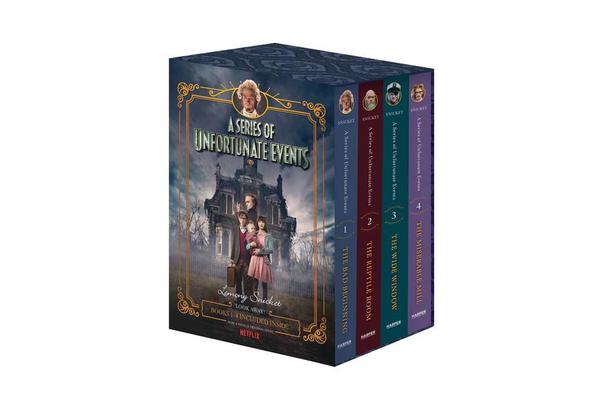 A Series Of Unfortunate Events #1-4 Netflix Tie-in Box Set