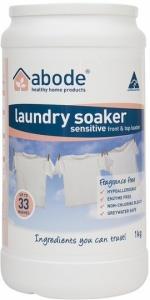 Abode Front and Top Load Laundry Soaker ZERO Fragrance Free 1kg