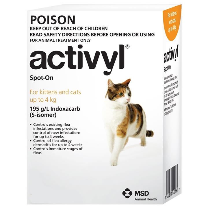 Activyl Kitten and Small Cat Under 4kg 6 pack