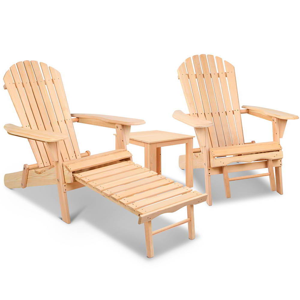 Adirondack Chair & Ottoman Set  (Hemlock)