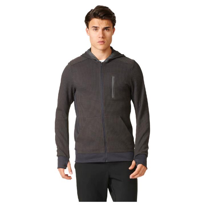 adidas Men's City Energy Running Hoody - Black - L - Black